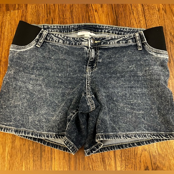 maternity denim shorts set - Picture 7 of 7